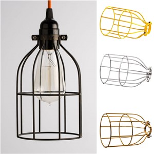 Lighting Metal Guard for String Light Vintage Lamp Holder Wire Iron Cage