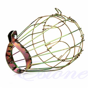 Lamp Covers Industrial Retro Iron Wire Bulb Guards Clamp Metal Lamp Cage Trouble Light Parts