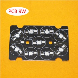 50pcs/lot, 9W LED PCB , high power LED square aluminum plate base , circuit board , apply to cast light, fill light, floodlights