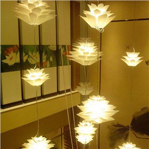 BIFI Hot Lotus Shape DIY Ceiling Lamp Shade Christmas Decor White