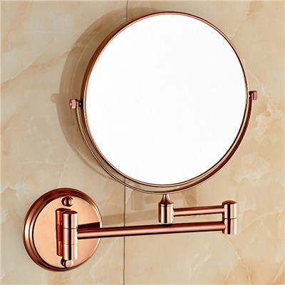 Bathroom Magnifying Makeup Mirror, Wall Mounted Vanity Mirror With Folding Arm