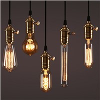 Edison Bulb Dimmable E27 220V 40W ST64 A19 T45 G80 G95 G125 Incandescent filament bulb lighting Retro Edison Light Bulb