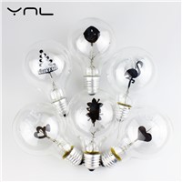 Vintage Edison Bulb E27 220v G80 Flamingo Flower Love Rose Holiday night light indoor incandescent light christmas wedding decor