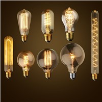 E27 Incandescent Bulbs Squirrel-cage Filament Light Bulb 40W 220V Edison Bulb wedding decoration lights lampada Tungsten Light