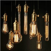 Vintage Edison Bulbs E27 220V 40W Light Lamp Bases G80 G125 ST64 G95 Tungsten Decor Retro Filament Luminary Indoor Lighting Bulb