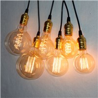 Vintage E27 Edison Bulb Retro Lamp G80 G95 G125 40W Incandescent Light bombillas Squirrel-cage Decorative Filament ampoule