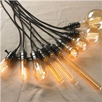 Vintage Edison Bulb E27 40W 220V Retro Incandescent Antique Style Carbon Filament Bulbs Edison Pendant Light For Home Decoration