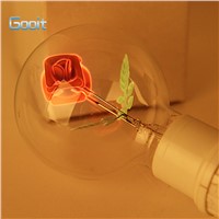 E27 3W Incandescent Bulbs Rose Shaped Decorative Edison Light Bulb 220V