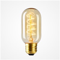 Vintage Edison bulb inscandescent bulbs Edison filaments bulb Edison light bulb E27 T45 40W 220V for pendant lamps