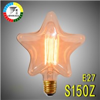 Coversage Edison Bulb 40W Retro Vintage E27 Lamp Bulbs Light Bulb 110V Heart Star Indoor Oven Light Edison Lamps Bedroom Hotel
