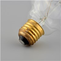Vintage Vetro Tungsten Filament E27 Globe Edison Light Clear Bulb Incandescent Replacement 60W G125