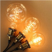 [MingBen] Antique Retro Edison Bulbs G95 220V E27 Incandescent Bulbs 40W Filament Vintage Edison Light For Pendant Lamp Bulb
