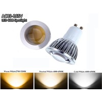 5pcs/lot Factory Price New LED COB Spotlight 3W 5W 7W Dimmable GU10 GU5.3 E27 White bulb Warm Cool White AC85-265V