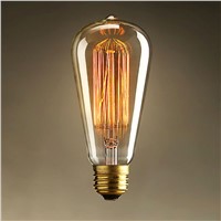 Vintage Edison Clear Glass Light Bulbs 40W 60W E27 Bulbs incandescent Silk Light bulb Indoor/Outdoor Decoration 110V 220V