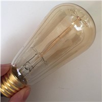 5pcs 40W Retro Edison Light Lamp Incandescent Fixture 220V Fairy Lights E27 ST64 G80 G95 G125 T10 Vintage Bombillas Edison Bulb