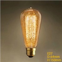 Retro Lamp ST64 Edison Bulb e27 Incandescent Bulb 110v 220v Holiday Lights 40w Filament Lamp Lampada For Home Decor