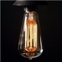 110v 220v Holiday Lights Pyrotechnics Bulb Christmas Decorations For Home E27 40w 60w Incandescent Bulb St64 Vintage Edison Lamp