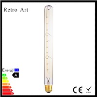 T30 300MM Cylinder Industrial Vintage Filament Edison Light Bulb 220V 40W