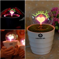 KARWEN Edison Bulb E27 Holiday night light indoor G80-Rose &amp; Flower &amp; I-Love-You incandescent light christmas wedding decor