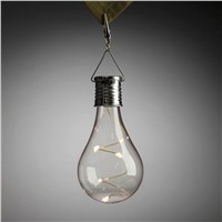 1pc New Waterproof LED Solar Bulbs Garden Copper Wire Hanging Bulbs Outdoor Landscape Yard Patio Pathway Hanging Camping Light