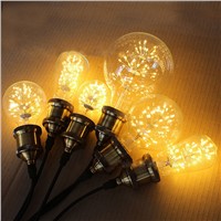 Retro LED E27 3W 220V LED Edison Bulb Warm Yellow Vintage COB LED Filament Energy Saving Lamp With Holder