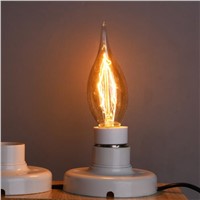 LED Candle Lamp Tailed 40W 220V Retro Edison Art Decoration Retro Style C35 long tail bent end Light Bulb E14 Antique lamps Bulb