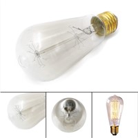 Retro st64 vintage edison bulb e27 incandescent 110v 220v lights 40w