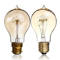 Retro Vintage Antique Edison Filament Glass Light Incandescent Bulb 40W 220V/110V E27 A19 For Pendant Lamp