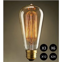 Lightinbox  60W Vintage Light Bulb Filament E27 Edison Style - Squirrel Cage