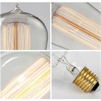 5pcs 220V 40W Vintage Incandescent Bulb Christmas Decorations For Home Pendant Lights Lamp Filament Retro Edison Light Fixtures