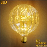 Pumpkin 2W LED Bombilla Edison Bulb Light Vintage Light Bulb Lampada Edison Lamp Retro E27 Ampoules Decoratives