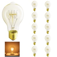 10x Light bulb vintage a19 retro edison lamp e27 incandescent bulb 220v flame lights lighting lampadina christmas Dimmable