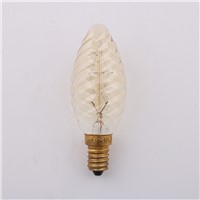 C35 Vintage Loft Retro E14 Spiral Incandescent Light Novelty Fixture Edison Bulbs 25W 110-240V Pendant Lamps Lighting