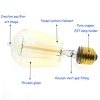 Retro Edison bulbs 220V Incandescent Vintage Bulb E27 40W Retro Edison Style Light Bulbs ST58 tungsten lamp Wholesale Price