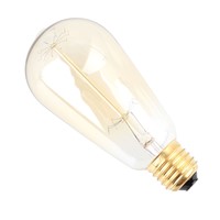 Edison Style Retro Tungsten Vertical Filament Lamp Light Bulb ST64 AC220-240V