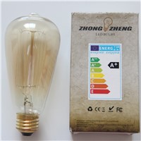 Uncleahtoh E26 E27 ST64 Vintage Edison Tungsten Filament Incandescent Bulb