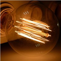 Uncleahtoh G95 E26 40W Tungsten Filament Lamp Transparent Glass Light For Home Decorative