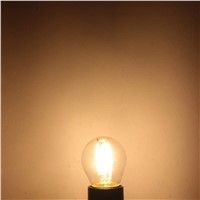 400LM E27 COB Small Ball Warm White / White Tungsten Filament Bulb 4W AC 220V Retro Lamp for Showroom / Meeting Room