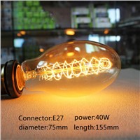 Edison Bulb E27 220V/110V Vintage Edisons Lamp Retro Edison Bulbs 40w Incandescent Ball Bubble Light For Pendant Lamps P5