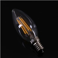Mabor Luminaria E14 C35 4W LED Bright Powerful Filament Glass Light Bulb Adjustable Lamp