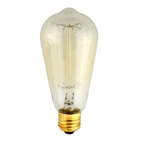 Edison Vintage Antique Retro ST64 110V/40W E27 Light Ceiling Bulb Lighting Reproduction Droplight Incandescent Decor
