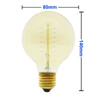 Incandescent Vintage Bulb E27 G80 40W 220V Retro Edison Style Light Bulbs G80 Wholesale Price