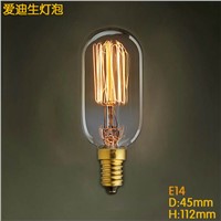 LightInBox 40W 110V/220V Pendant Light Lighting Vintage Retro DIY Glass Spiral Filament Lamp  E14 T45 Straight Line Edison Bulb