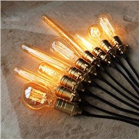 Edison Bulb E27 220v Edisons Lamp Retro Edison Bulbs 40w ST64 ST58 Ball Bubble Light For Pendant Lamps P5