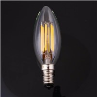 Mabor Luminaria E12 6W LED COB Filament Light Candle Bulbs Lamp 660LM 110V Bright White Dimmable