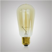40W ST58 E27 Filament Edison bulbs incandescent lamp Decor Light Bulb Tube filament Tungsten Edison light fixture