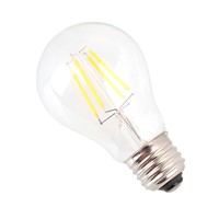 E27 A60 4W LED Retro Bright Filament Bulbs Transparent Lamp AC110-130V