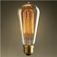 Edison Bulb E27 220v /110V Edisons Lamp Retro Edison Bulbs 40w ST64 Ball Bubble Light For Pendant Lamps