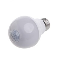LED Bulb w/Motion Sensor E27 5W 7W PIR Activatived Energy Saving Night Lamp Beige/White