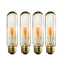 40 W Vintage Filament Bulb incandescent bulb T10 110v 220v Tungsten Tube Light Bulbs For Pendant Lamp